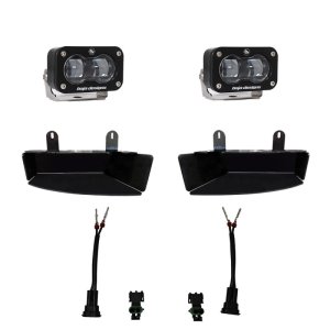 Dodge RAM 2500 Fog Pocket Light Kit - Baja Designs - S2 SAE - Clear - `19-`22